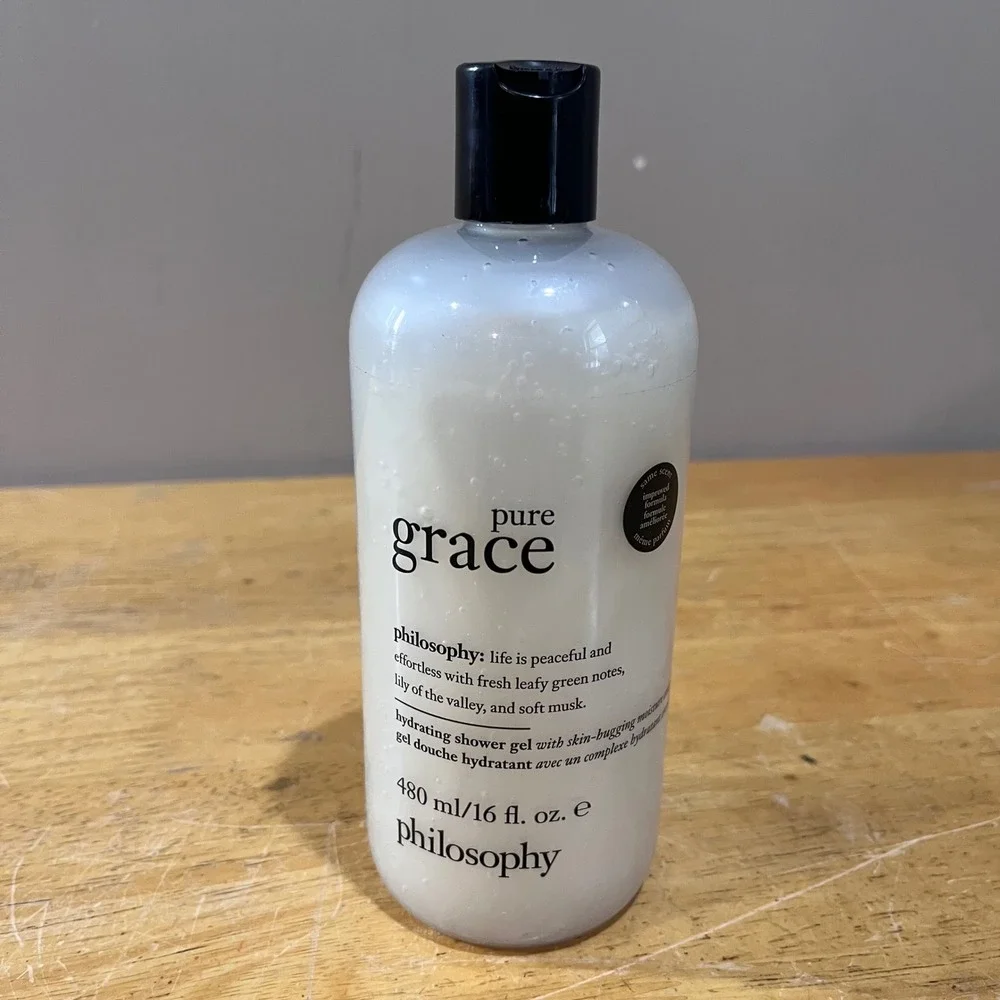 Philosophy‎ Pure Grace Hydrating Shower Gel Shampoo Bubble Bath 16oz New